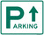 "Parking Area Directional Sign (Up Arrow), MUTCD Sign" (Part#: SKD4-1-U), 30x24