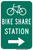"Bicycle Sharing Station Directional Sign (Right Arrow), MUTCD Sign" (Part#: SKD4-4R),18x12