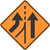 "Lane Added Left Warning Sign (TTC), MUTCD Sign" (Part#: SKW4-3L-TTC)