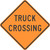 "Truck Crossing Warning Sign (TTC), MUTCD Sign" (Part#: SKW8-6-TTC)