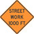 "Street Work 1000 FT, MUTCD Sign" (Part#: SKW20-1-4)