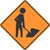 "Worker Ahead Warning Sign, MUTCD Sign" (Part#: SKW21-1)
