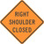 "Right Shoulder Closed, MUTCD Sign" (Part#: SKW21-5aR)