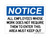 All Employees Whose Work Does Not Require Them To Enter This Area Must Keep Out, OSHA Notice Sign - (Part#: NOT1008)