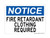 Fire Retardant Clothing Required, OSHA Notice Sign (Part#: NOT1028)