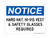 Hard Hat, Hi-Vis Vest & Safety Glasses Required, OSHA Notice Sign (Part#: NOT1060)