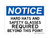 Hard Hats And Safety Glasses REQUIRED Beyond This Point OSHA Notice Sign (Part#: NOT1067)