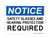 Safety Glasses and Hearing Protection REQUIRED, OSHA Notice Sign (Part#: NOT1073)