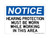 Hearing Protection Must be Worn While Working In This Area, OSHA Notice Sign (Part#: NOT1075)