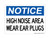 High Noise Area Wear Ear Plugs,OSHA Notice Sign (Part#: NOT1078)
