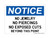 No Jewelry, No Piercings, No Exposed Cuts Beyond This Point, OSHA Notice Sign (Part#: NOT1083)
