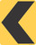"Chevron Left," MUTCD Warning Sign (Part#: SKW1-8L)