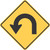 "Left Hairpin Curve," MUTCD Warning Sign (Part#: SKW1-11L)
