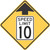 "Reduced Speed Limit Ahead (10 MPH)," MUTCD Warning Sign (Part#: SKW3-5)