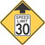 "Reduced Speed Limit Ahead (30 MPH)," MUTCD Warning Sign (Part#: SKW3-5)