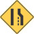 "Lane Ends (Right)," MUTCD Warning Sign (Part#: SKW4-2R)