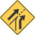 "Entering Roadway Added Lane (Right)," MUTCD Warning Sign (Part#: SKW4-6R)