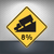 "Hill (With Custom Grade)," MUTCD Warning Sign (Part#: SKW7-1a)