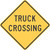 "Truck Crossing," MUTCD Warning Sign (Part#: SKW8-6)