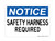 Safety Harness Required, OSHA Notice Sign (Part#: NOT1109)