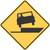 "Shoulder Drop-off (Left)," MUTCD Warning Sign (Part#: SKW8-17L)