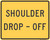 "Shoulder Drop-Off," MUTCD Warning Plaque (Part#: SKW8-17P)
