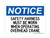 Safety Harness Must Be Worn When Operating Overhead Crane, OSHA Notice Sign (Part#: NOT1111)