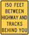 "150 Feet Between Highway and Tracks Behind You," MUTCD Warning Sign (Part#: SKW10-11b)