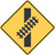 "Skewed Grade Crossing (Right)," MUTCD Warning Sign (Part#: SKW10-12R)