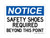 Safety Shoes Required Beyond This Point, OSHA Notice Sign (Part#: NOT1114)