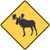 "Moose Crossing," MUTCD Warning Sign (Part#: SKW11-21)