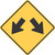 "Double Arrow," MUTCD Warning Sign (Part#: SKW12-1)