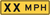 "XX MPH Advisory Speed Plaque (Enter Limit)," MUTCD Warning Plaque (Part#: SKW13-1aP)