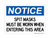Spit Masks Must Be Worn When Entering This Area, OSHA Notice Sign (Part#: NOT1117)