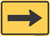 "Directional Arrow (Right)," MUTCD Warning Plaque (Part#: SKW16-5PR)