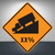 "Hill (With Custom Grade) TTC," MUTCD Warning Sign (Part#: SKW7-1a-TTC)