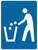 "Litter Container" Symbol, MUTCD General Service Sign (Part#: SKD9-4)