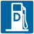 "Diesel Fuel" Symbol, MUTCD General Service Sign (Part#: SKD9-11)