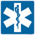 "Emergency Medical Services" Symbol, MUTCD General Service Sign (Part#: SKD9-13)