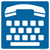 "Telecommunication Device for the Deaf" Symbol, MUTCD General Service Sign (Part#: SKD9-21)