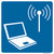 "Wireless Internet" Symbol, MUTCD General Service Sign (Part#: SKD9-22)