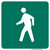"Pedestrians Directional" Sign, MUTCD Guide Sign (Part#: SKD11-12)