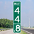 "Intermediate Reference Location (3 Digits) - Custom" Sign, MUTCD Guide Sign (Part#: SKD10-2a)
