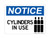 Cylinders In Use (With Tanks Symbol), OSHA Notice Sign (Part#: NOT1172)