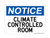 Climate Controlled Room, OSHA Notice Sign (Part#: NOT1178)