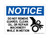 Do Not Remove Guards, Clean, Oil, Repair Machinery While In Motion (With Hand In Gears Symbol), OSHA Notice Sign (Part#: NOT1195)