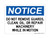 Do Not Remove Guards, Clean, Oil, Repair Machinery While In Motion, OSHA Notice Sign (Part#: NOT1196)