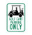 Golf Cart Parking Only, Parking Sign (Part#: GOLF001)