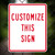 Custom Vertical Sign (Part#: CUST4)