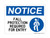 Fall Protection Required For Entry (With Harness Symbol), OSHA Notice Sign (Part#: NOT1224)
